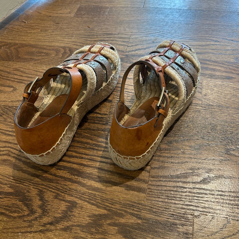 Tory Burch Leather and Woven Sandals - Picture 5 of 5